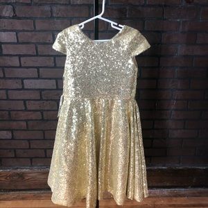 Princhar Gold Sequin dress